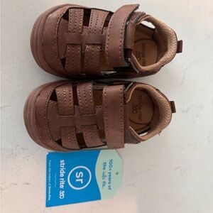 Stride Rite Tan Kids Sandals